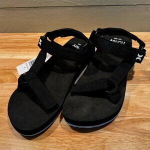 Hurley Women's Rumble Lightweight Sandal Black Size 8